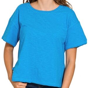 🍀 ZENANA “ GERI 5 “ ZENANA COTTON SHORT SLEEVE TEE SHIRT 65